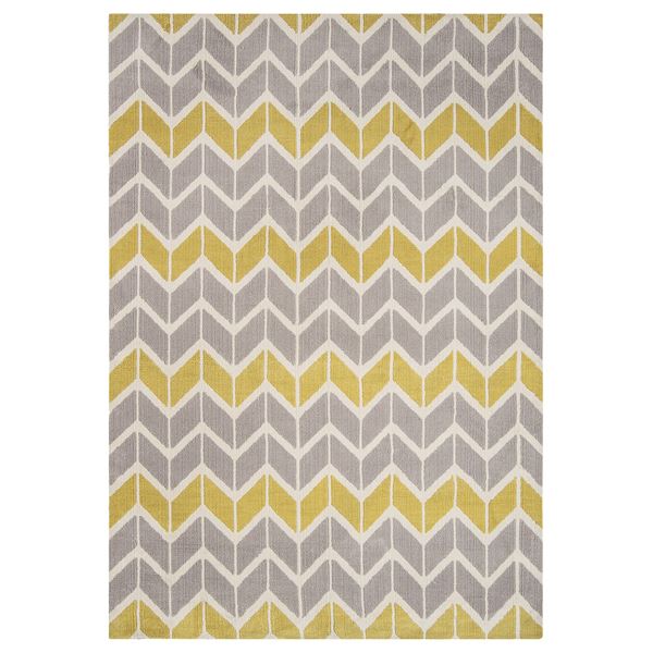 Chevron AR06 - Lemon Grey